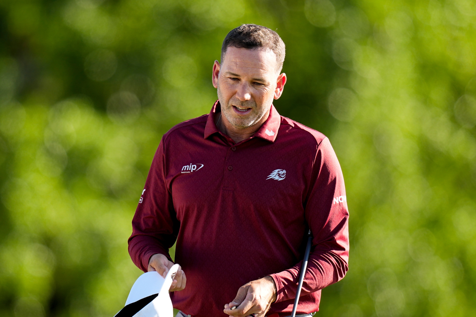 Sergio García durante el Masters.