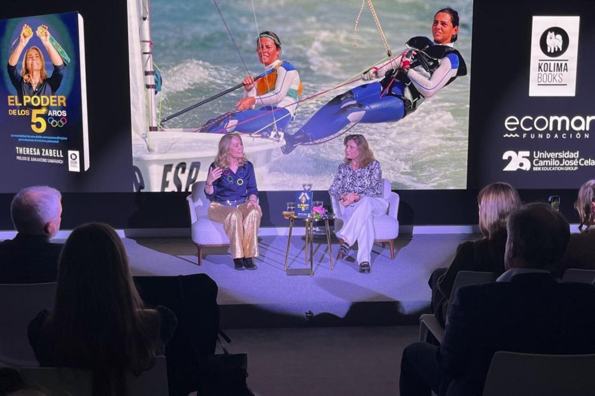 Theresa Zabell, durante la presentación de su libro