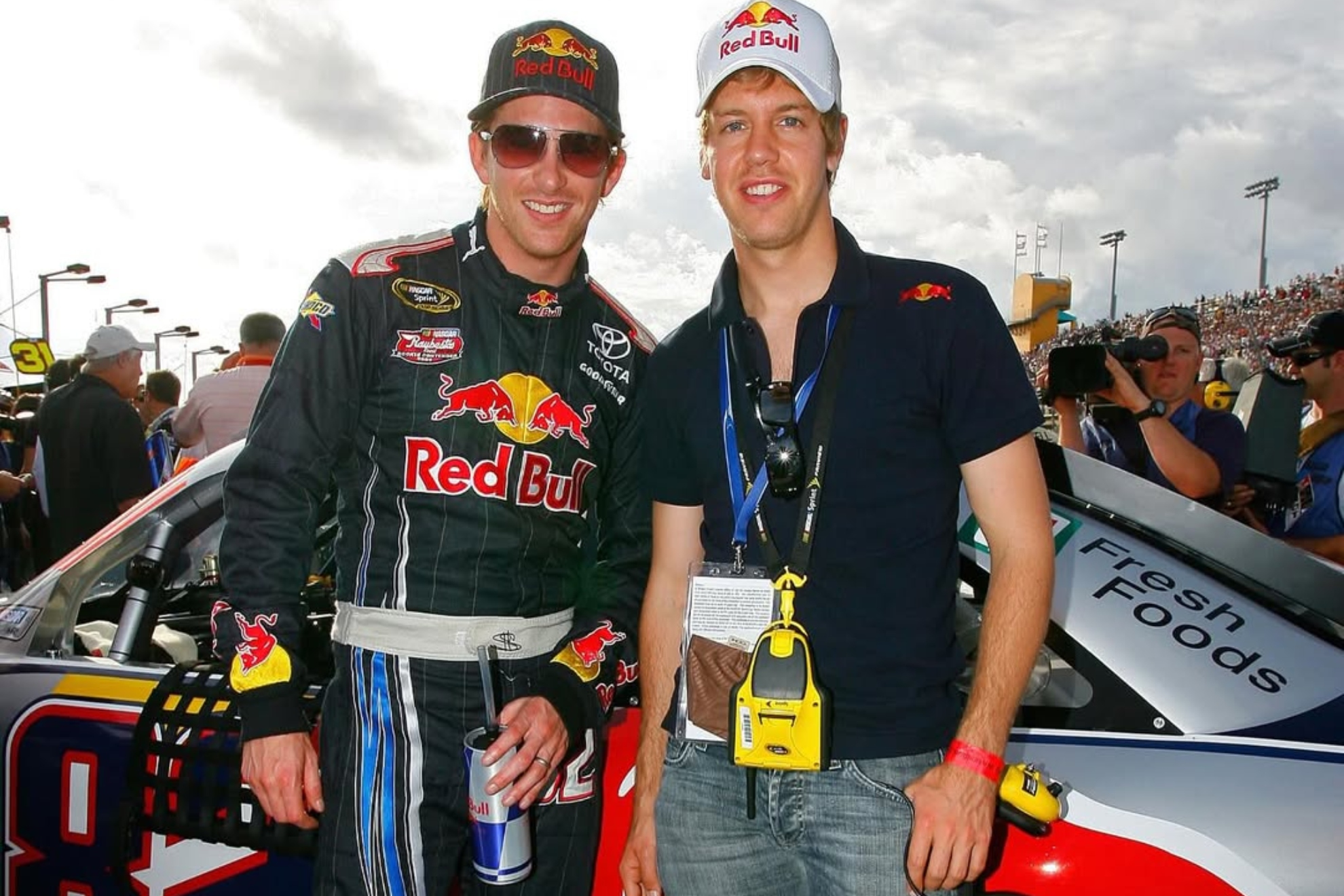 Scott Speed y Sebastian Vettel.