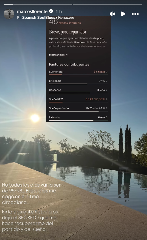 La imagen que Llorente compartió en sus redes sociales.