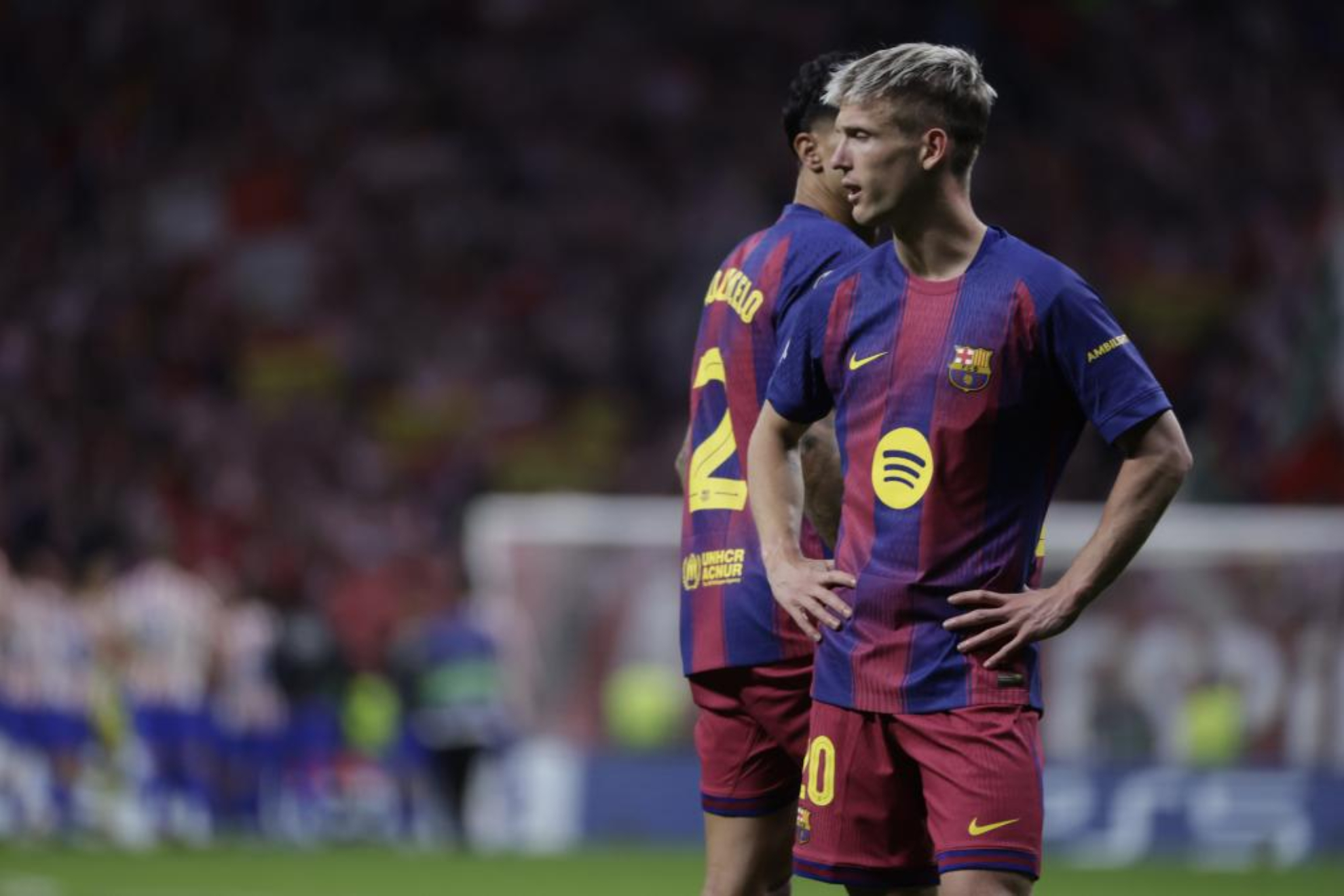 Dani Olmo, en el Metropolitano.