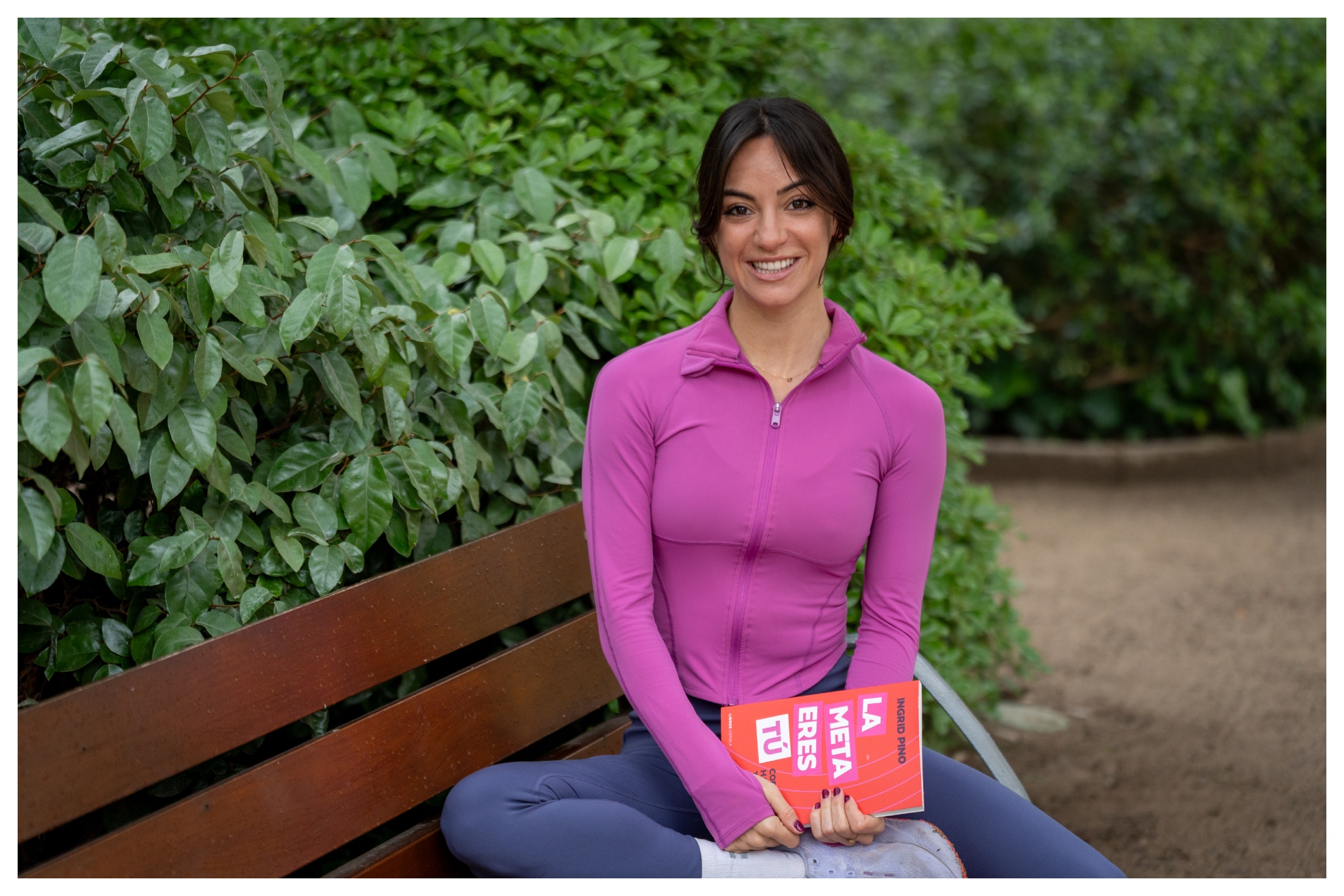 La atleta Ingrid Pino, autora del libro "La meta eres tú"