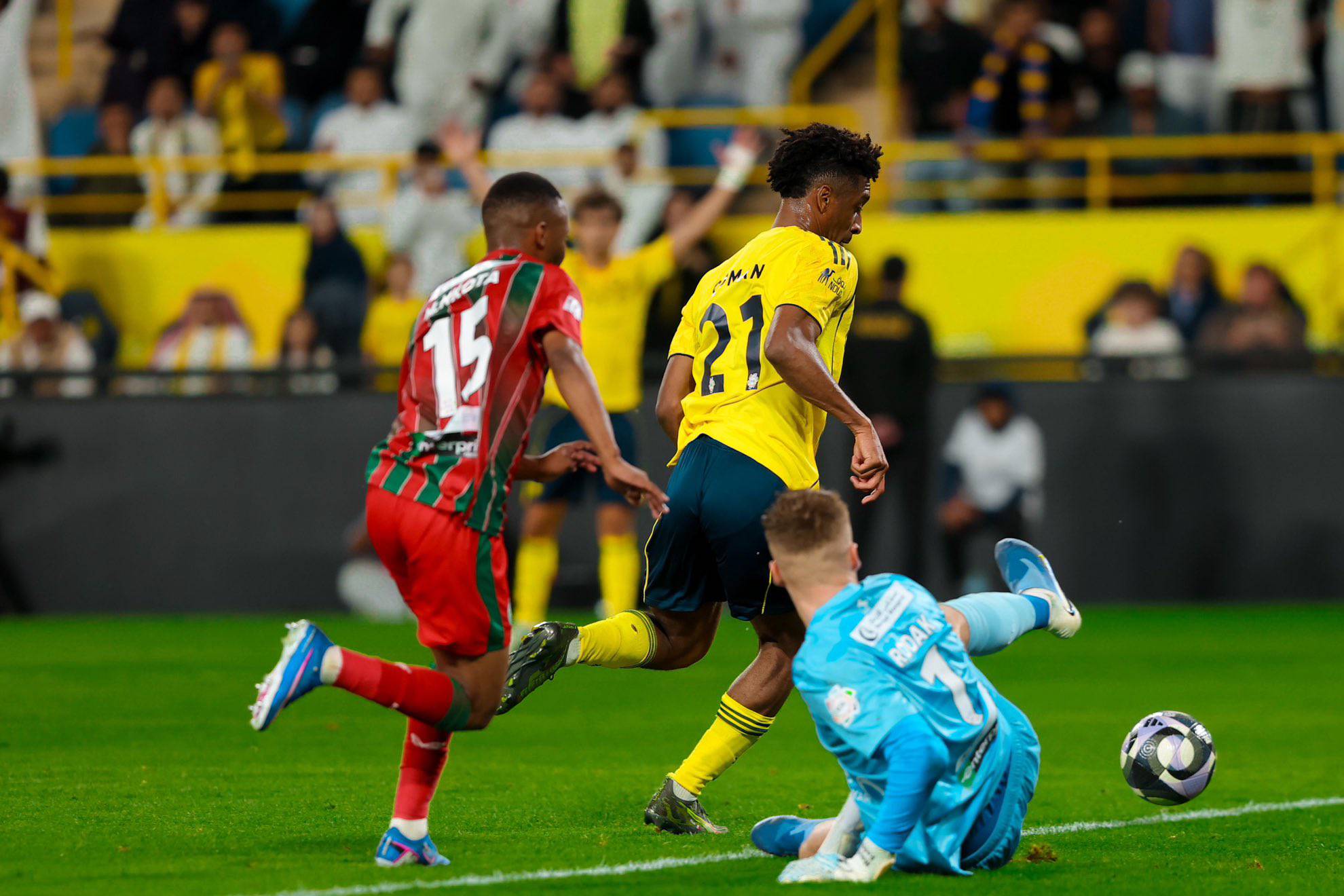 El gol de Coman para dar la victoria a Al Nassr Al Nassr vía 'X'