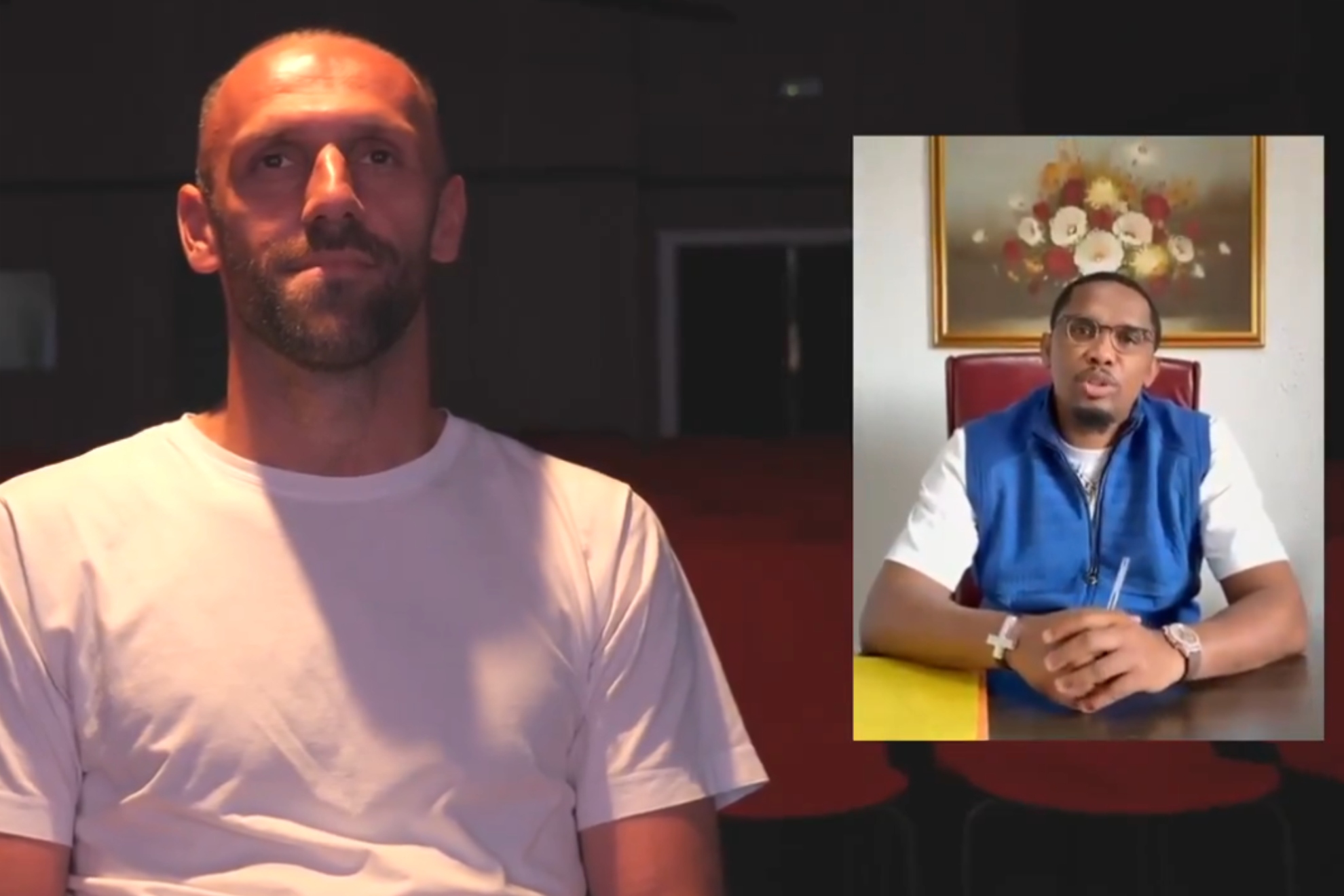 Muriqui, con Eto´o.