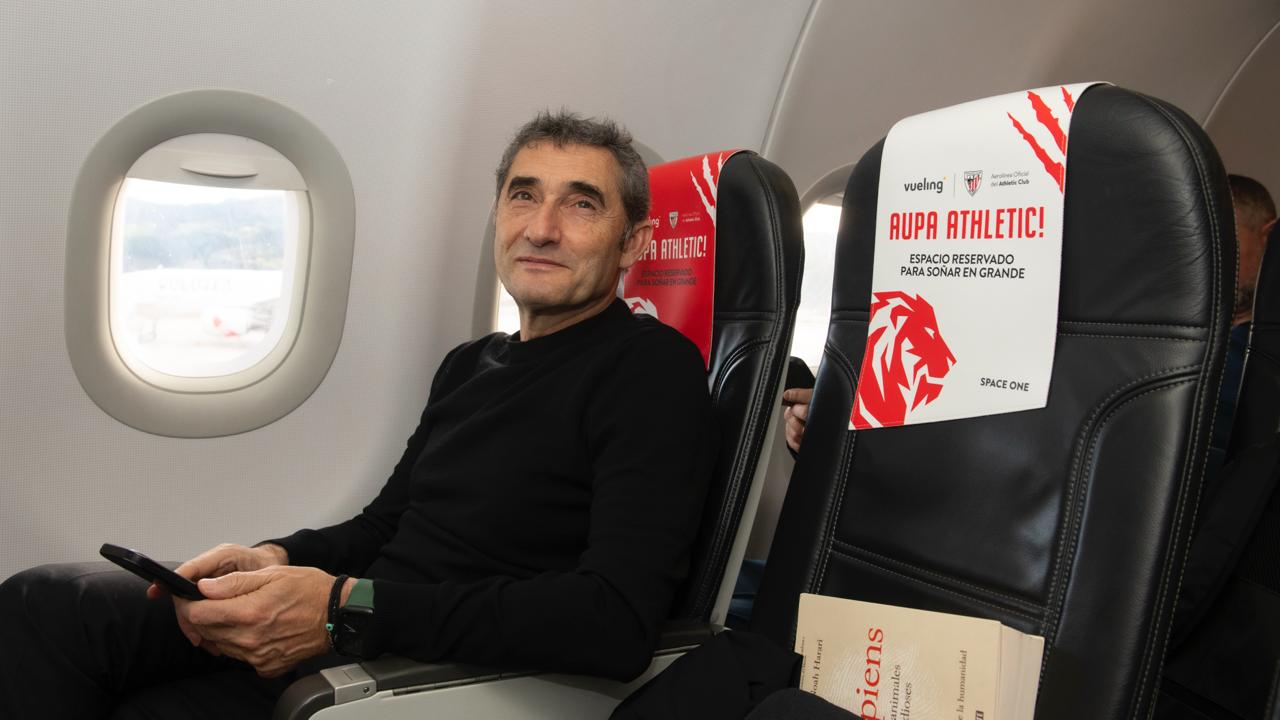 Valverde, en uno de los viajes de esta temporada en Champions.