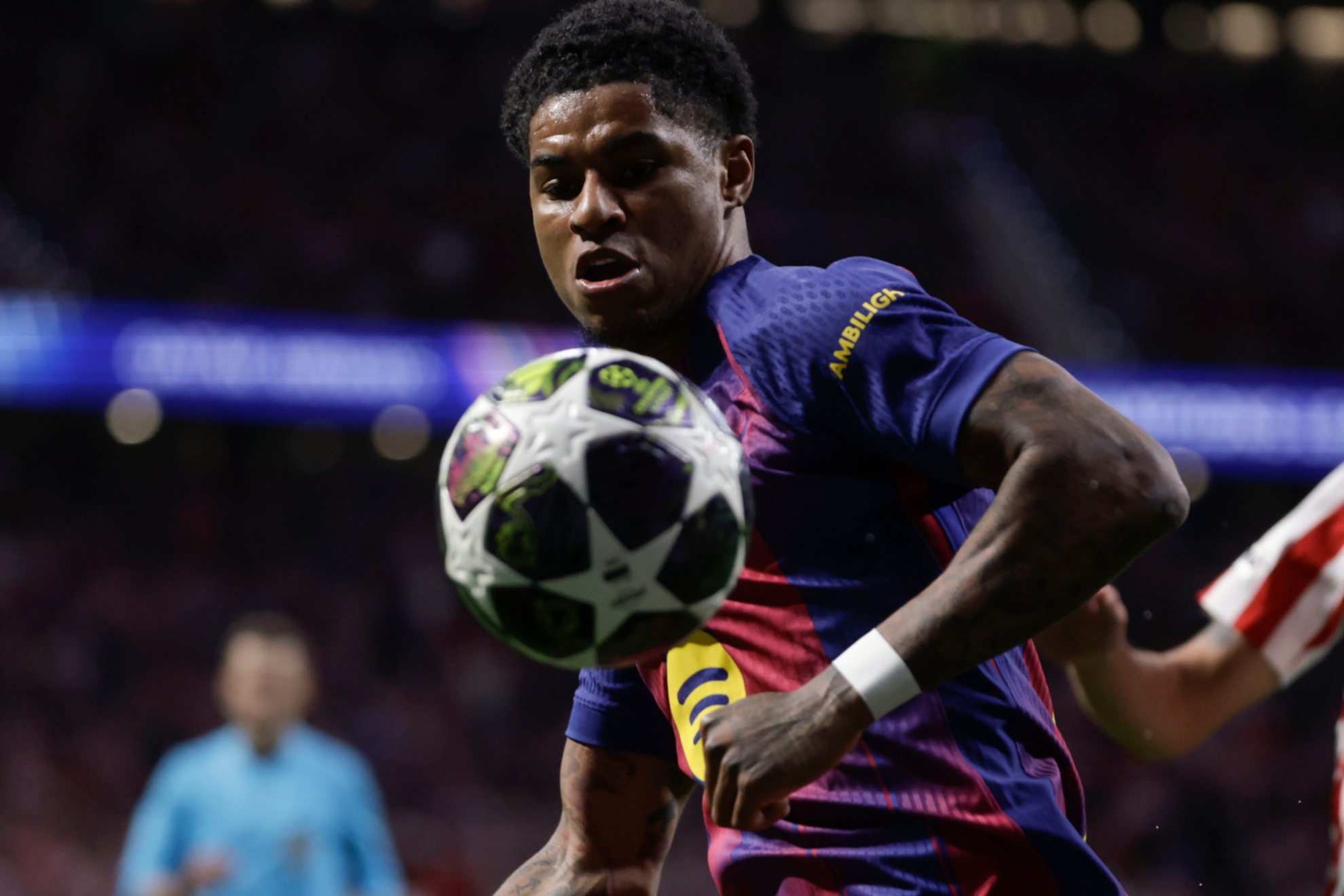 Marcus Rashford, en el partido frente al Atlético.