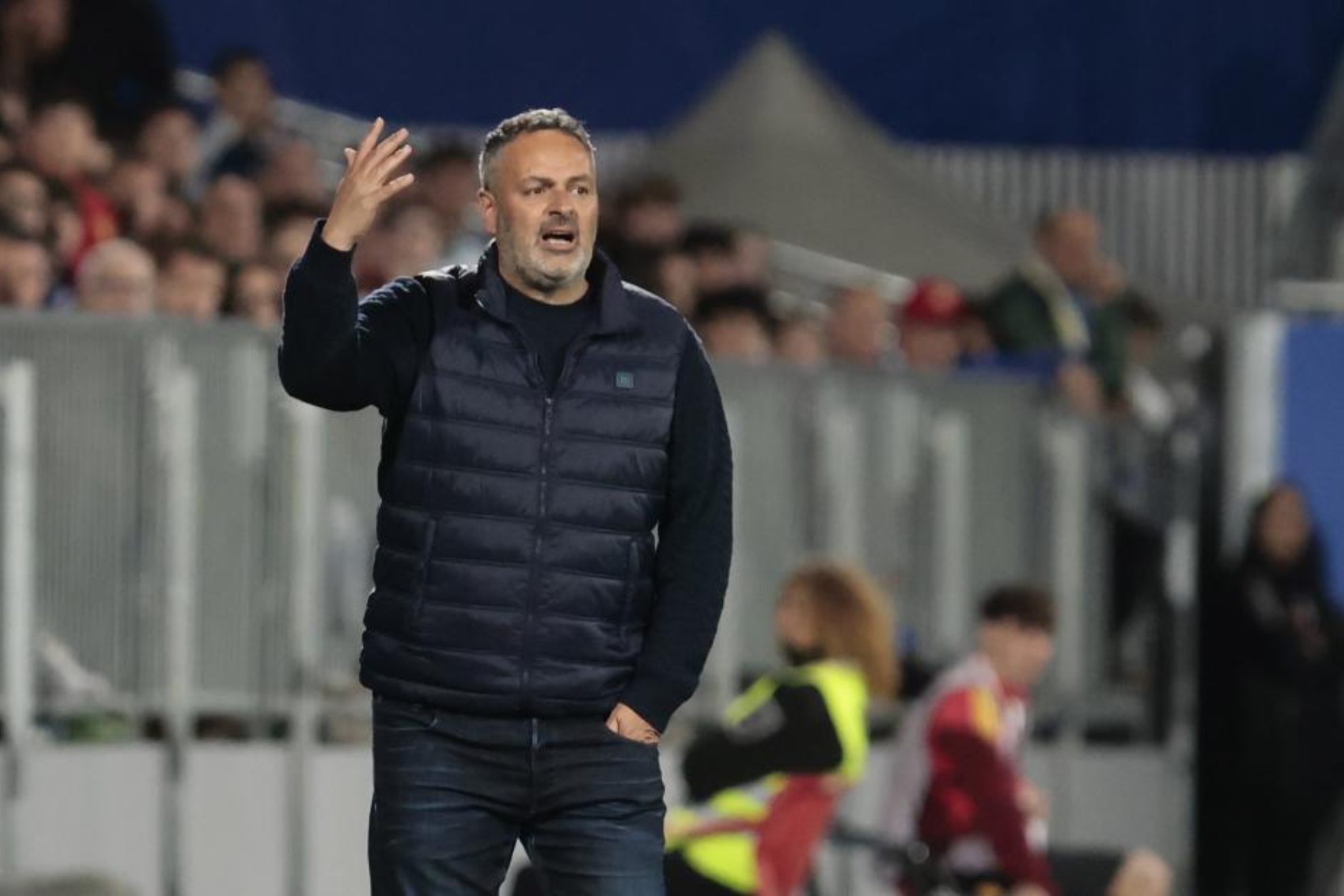 David Navarro, durante un encuentro del Zaragoza.