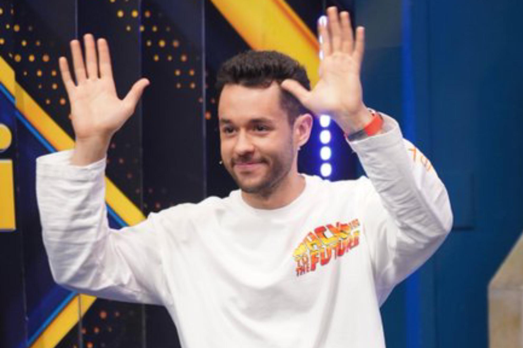 David Cánovas, popularmente conocido como Grefg, este jueves durante su visita a 'El Hormiguero'.