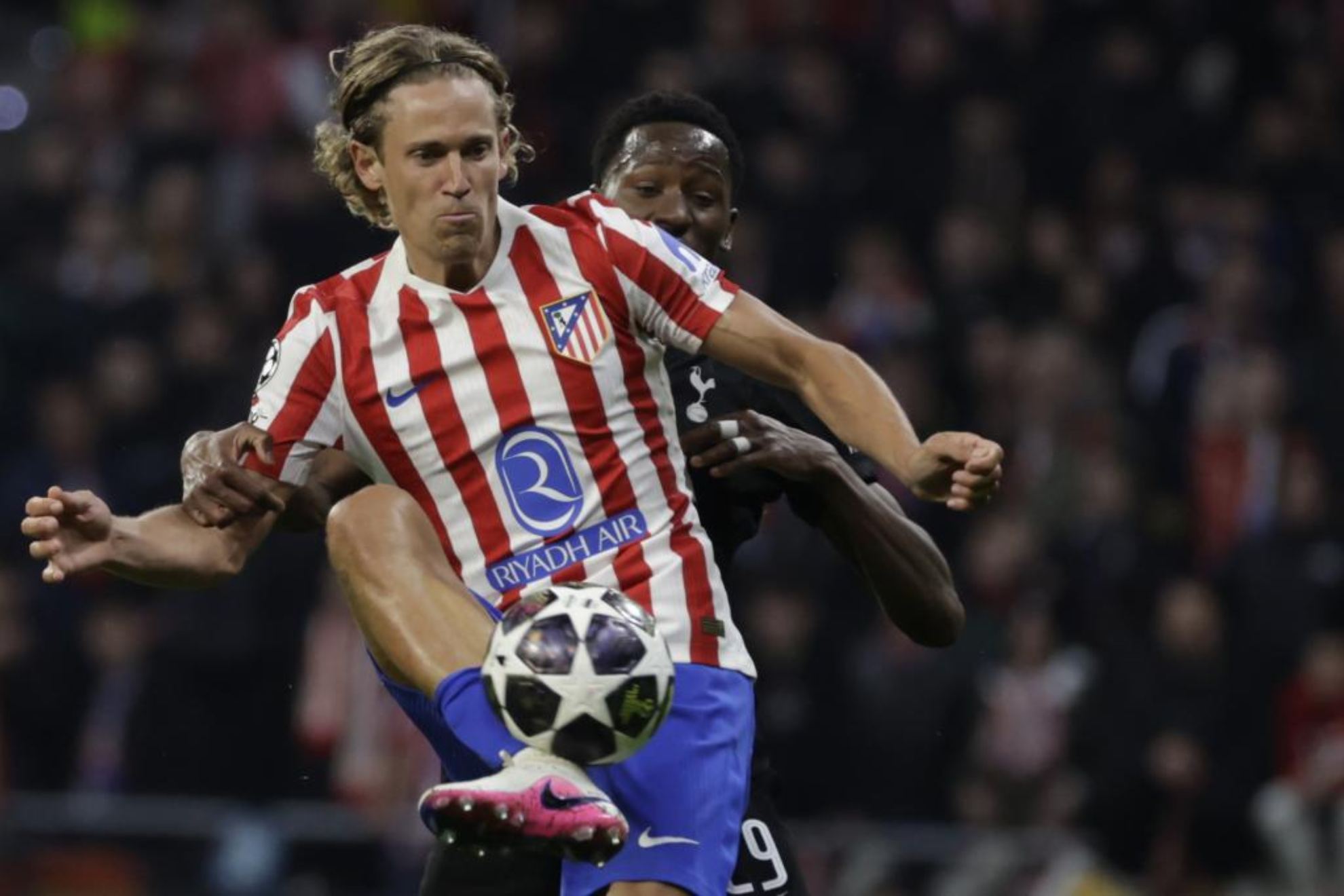 Llorente, en un partido del Atlético.