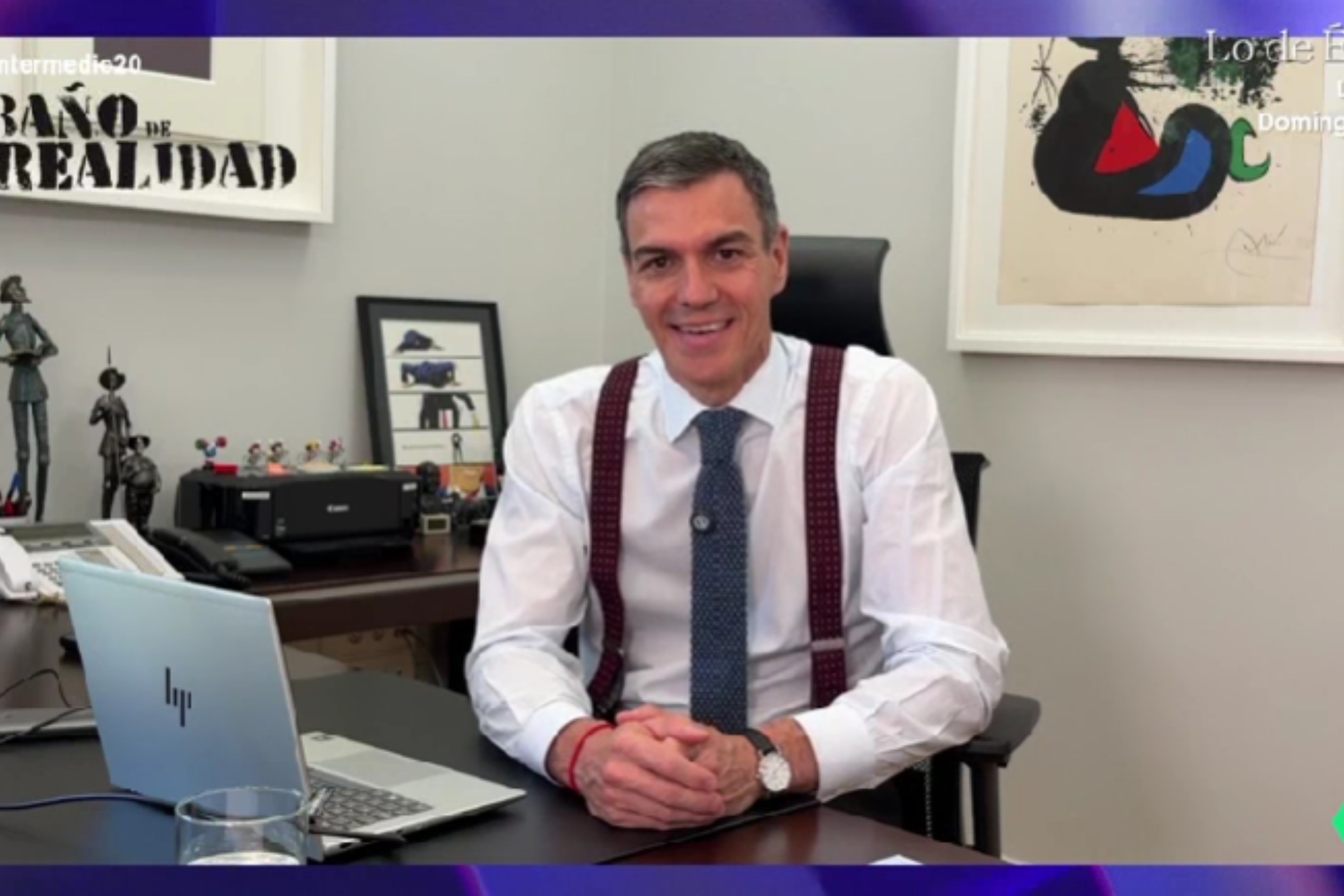 Pedro Sánchez se cuela por sorpresa en 'El Intermedio': "A este paso  celebramos juntos los 25 años, vosotros en la tele y yo en la Moncloa"