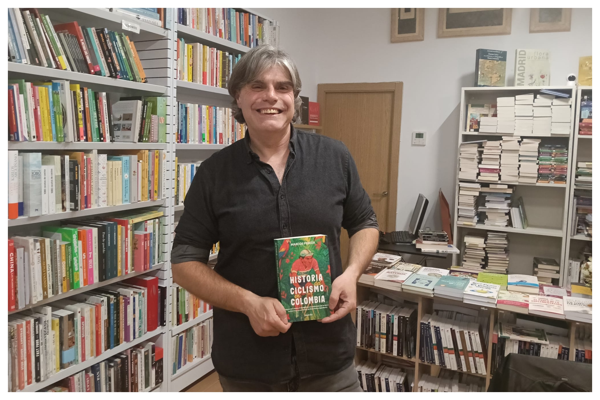 Marcos Pereda, autor del libro "Historia del Ciclismo en Colombia"
