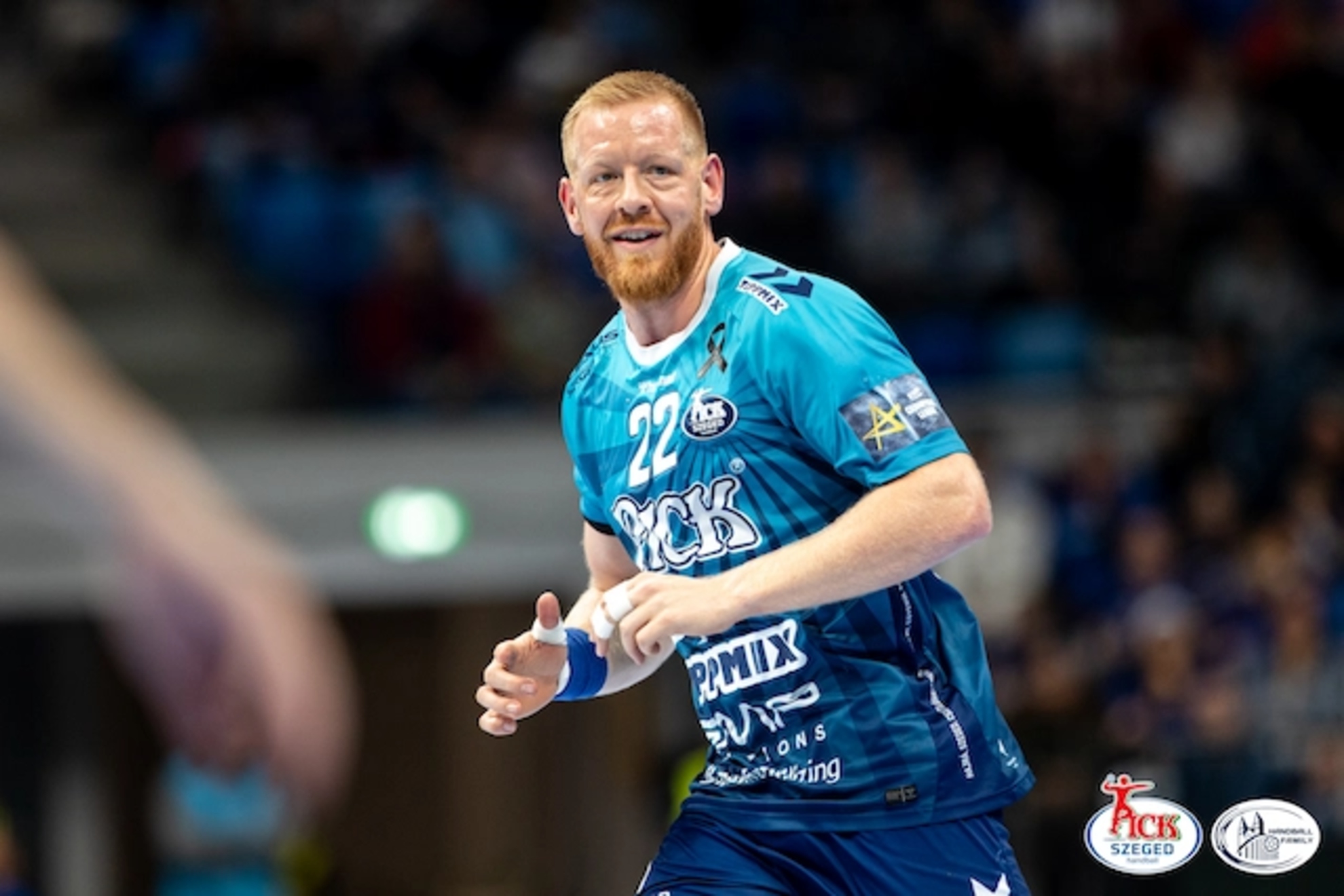 El central sueco Jim Gottfridsson, con la camiseta del Pick Szeged.
