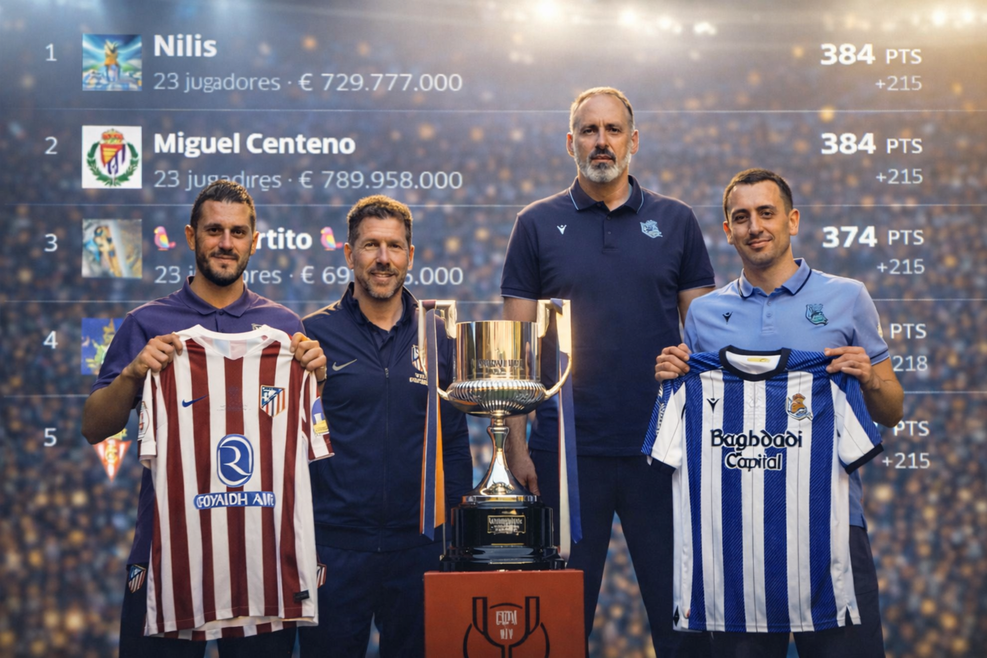 Hay 6.000 créditos en juego para los tres primeros mánager.