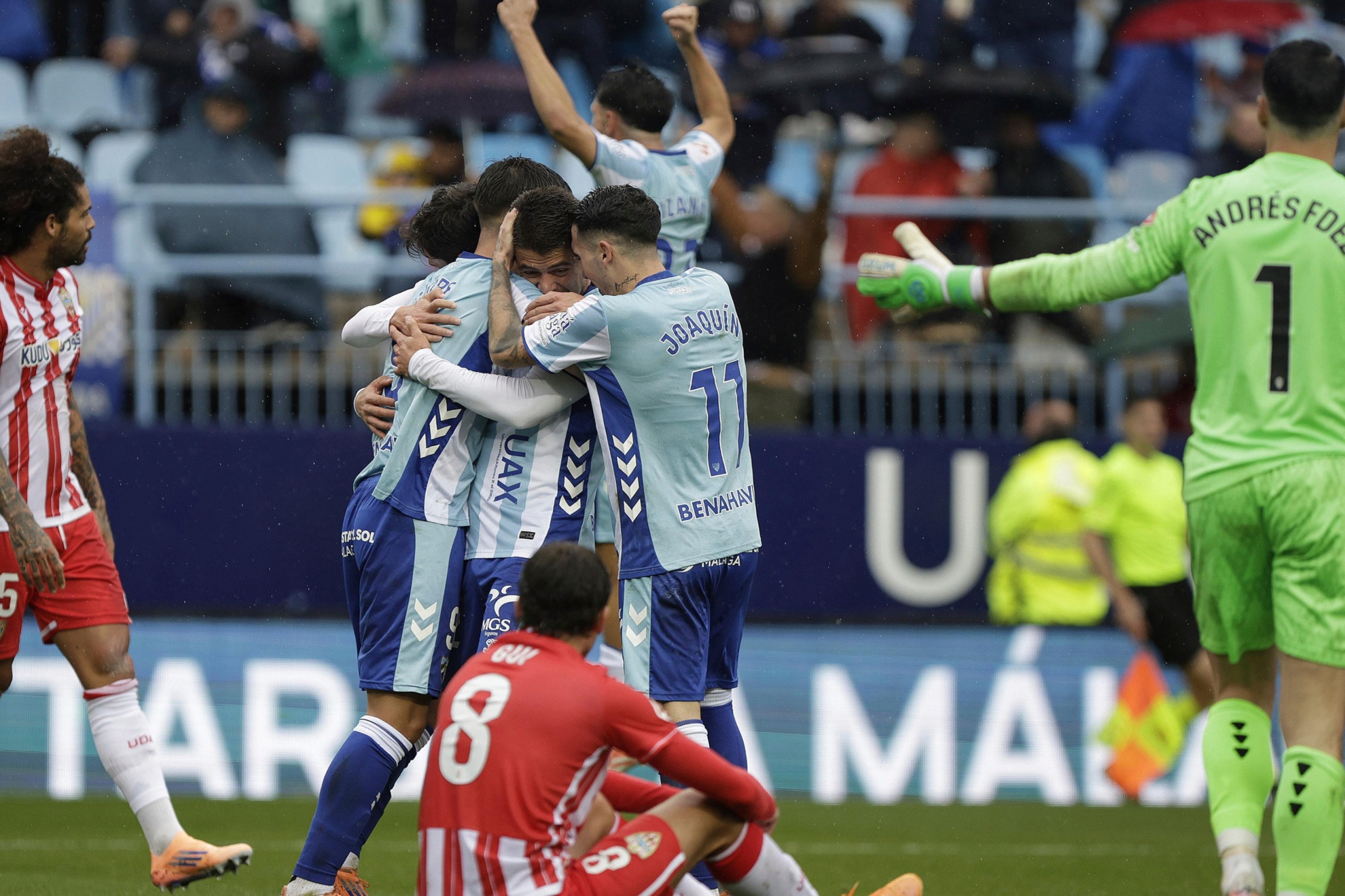 El Almería recibirá al Málaga.
