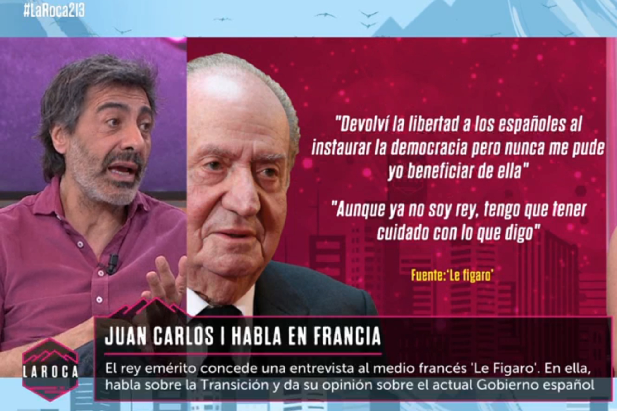 Juan del Val se pronuncia sobre las palabras de Juan Carlos I acerca de la libertad