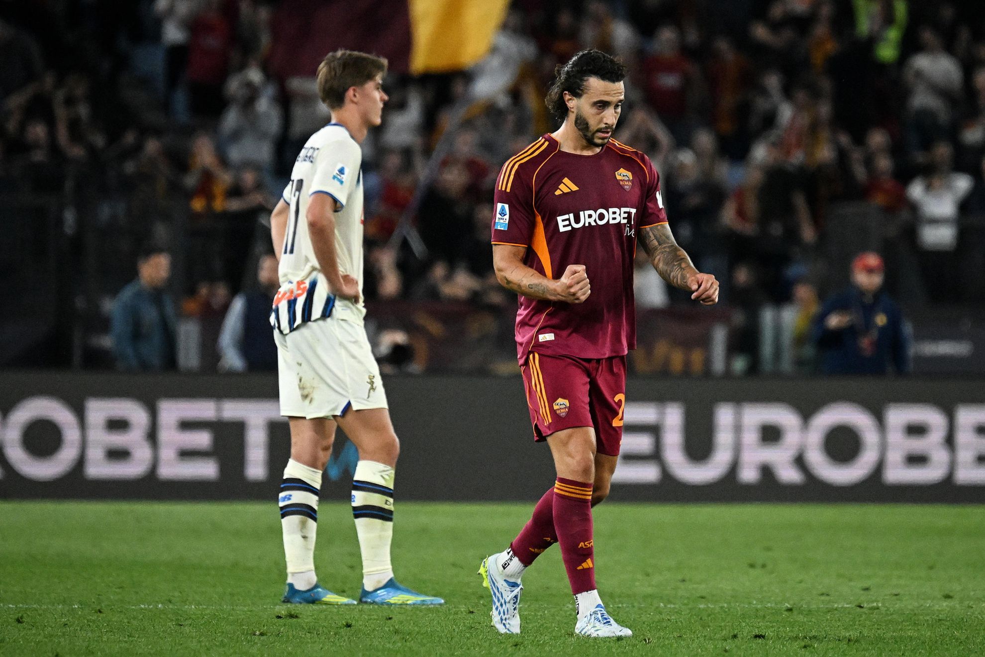 Hermoso celebra su gol contra Atalanta