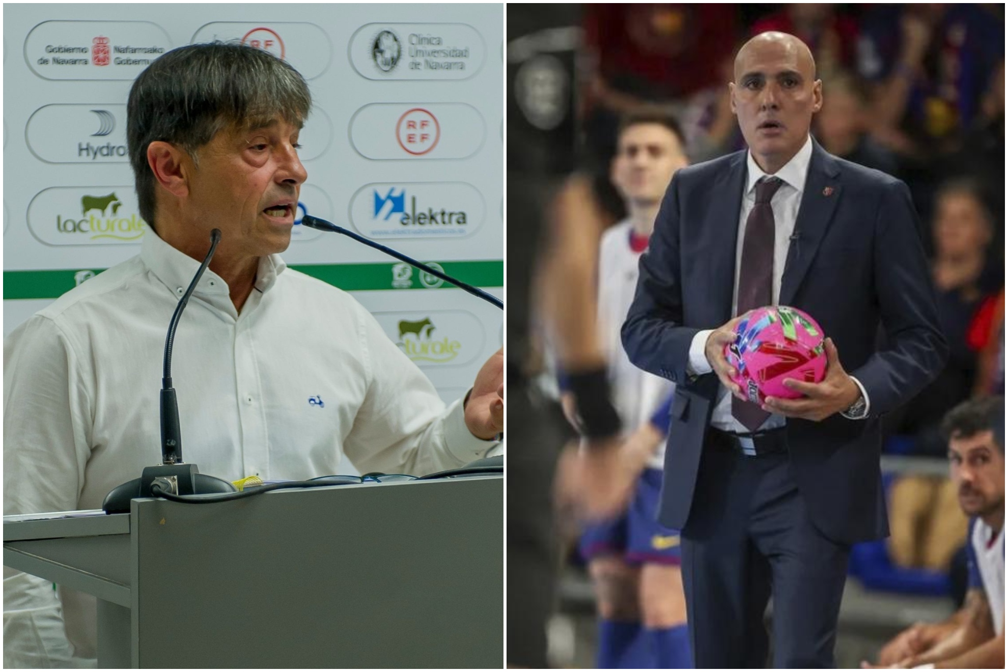 Un montaje con una imagen de&nbsp;José Antonio Arregui y otra de Javi Rodríguez.