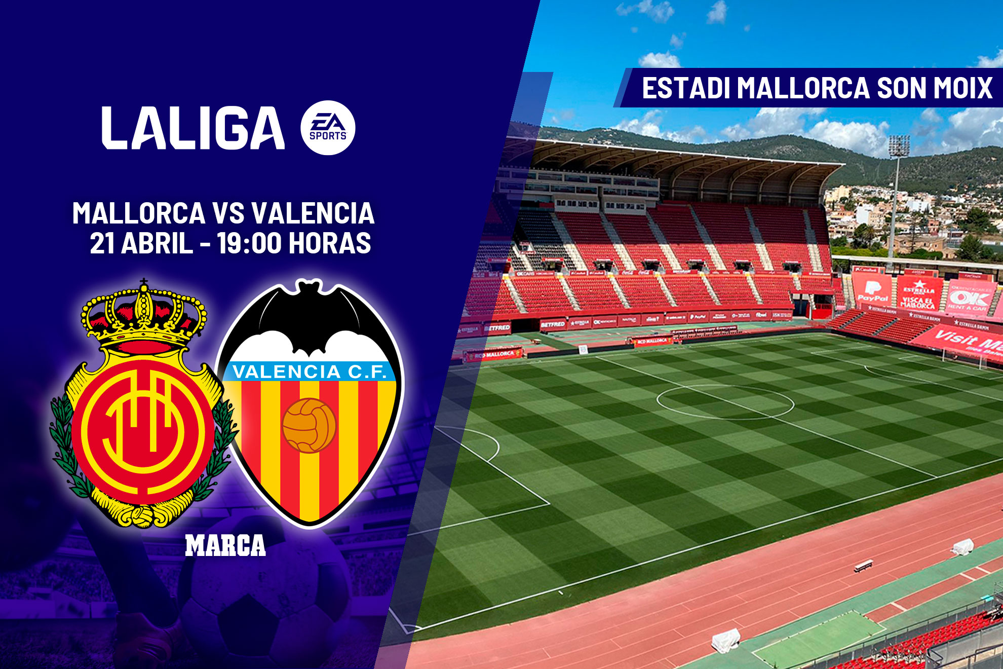 Mallorca y Valencia se enfrentan en un duelo directo por la salvación.