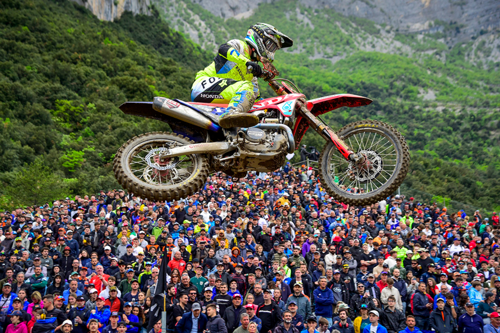 El neerlandés Jeffrey Herlings (Honda), en el GP de Trentino.
