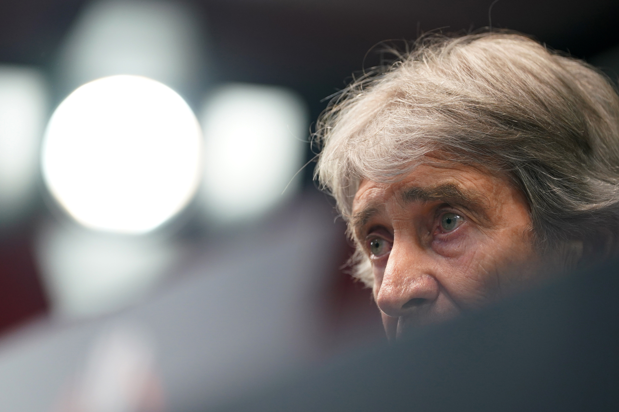 Pellegrini, en una rueda de prensa