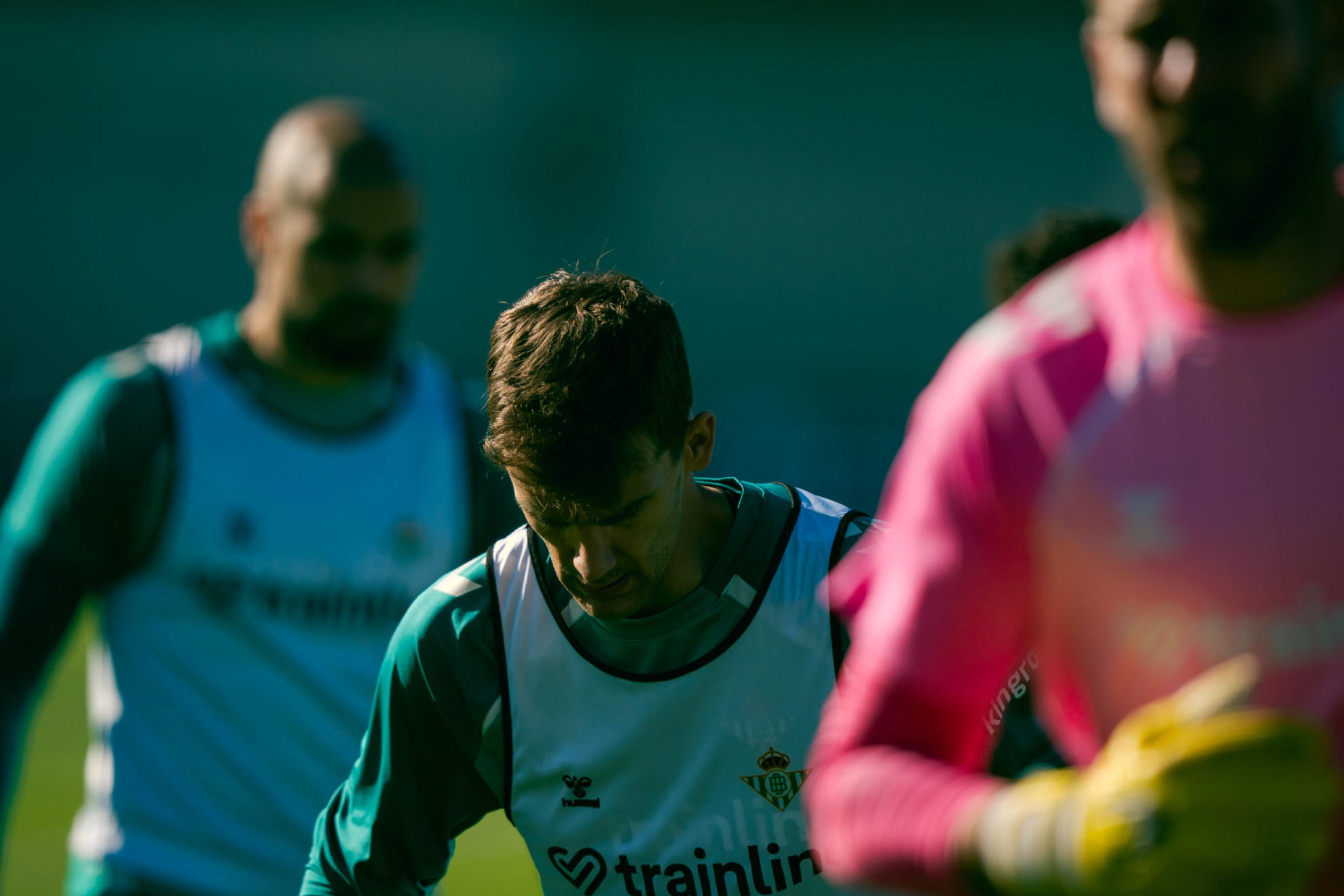 Diego Llorente, en un entrenamiento