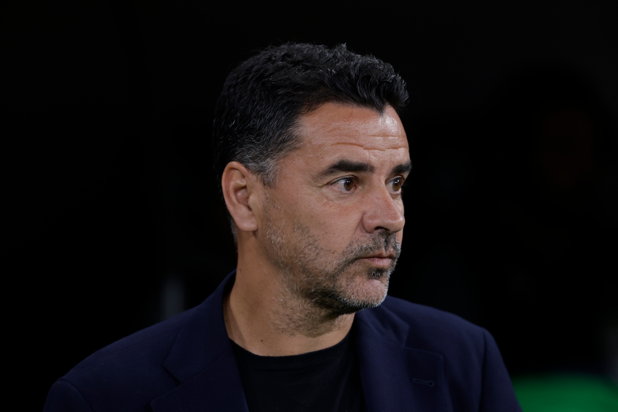 Míchel, durante el partido del Bernabéu,