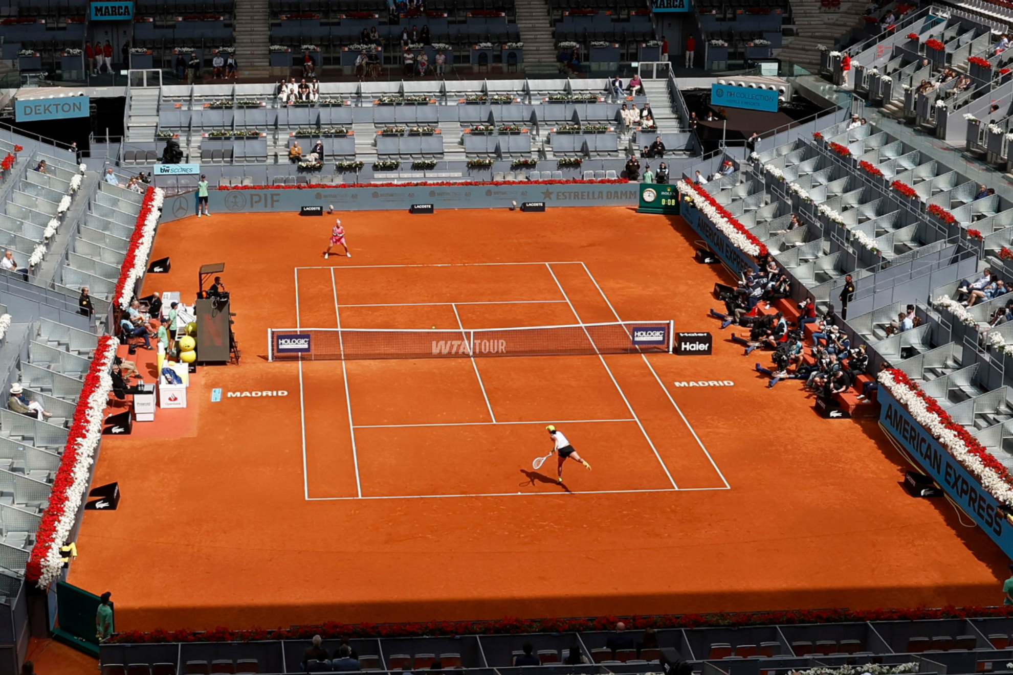 Un partido en el Mutua Madrid Open.