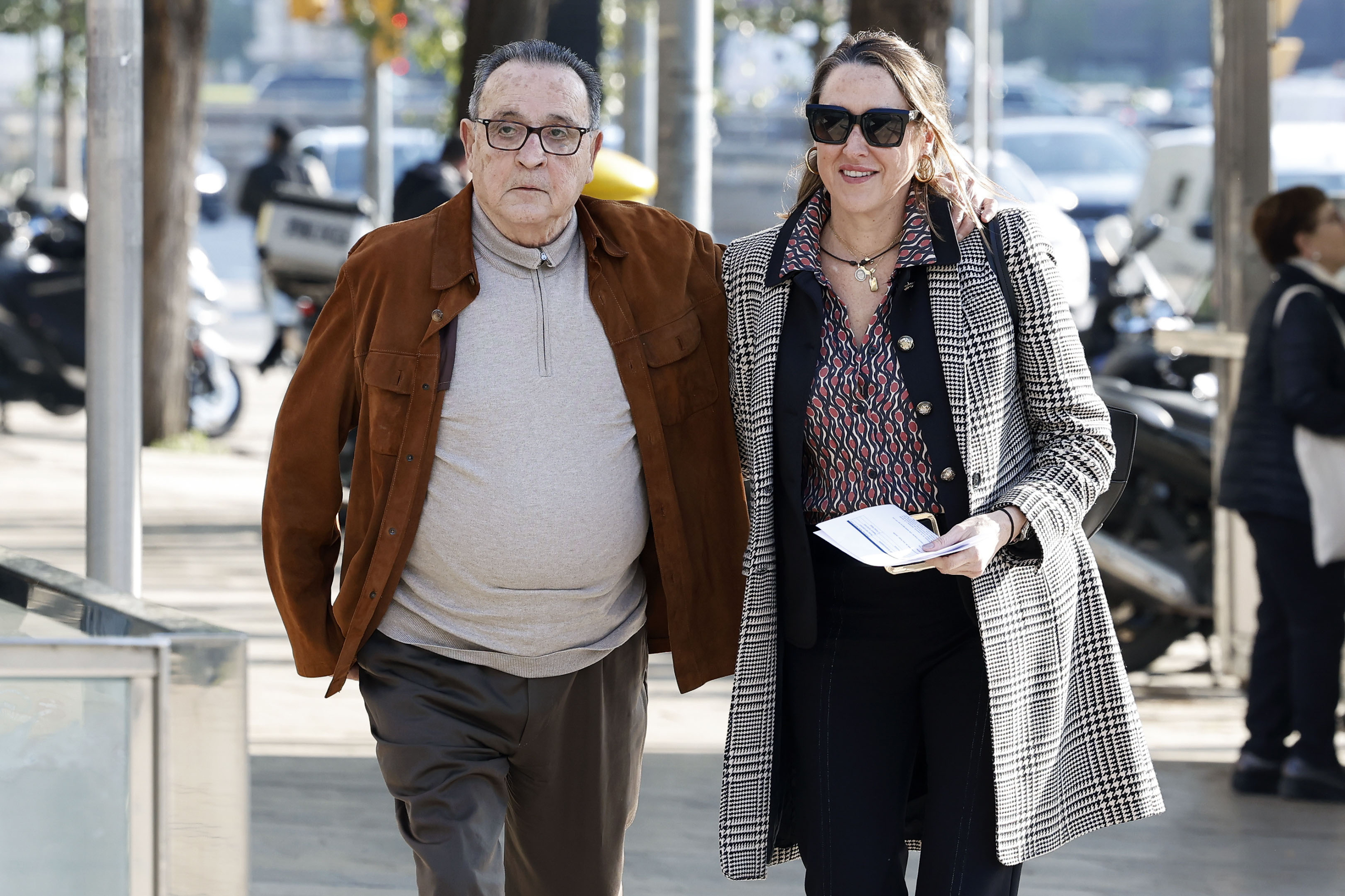 Enríquez Negreira acude al hospital a una prueba forense.