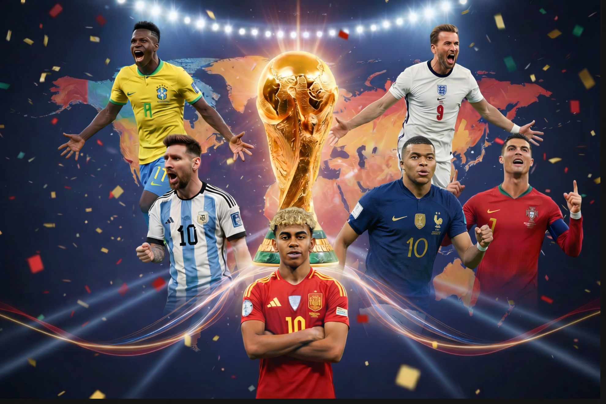 Son los grandes favoritos para levantar la Copa del Mundo 2026.