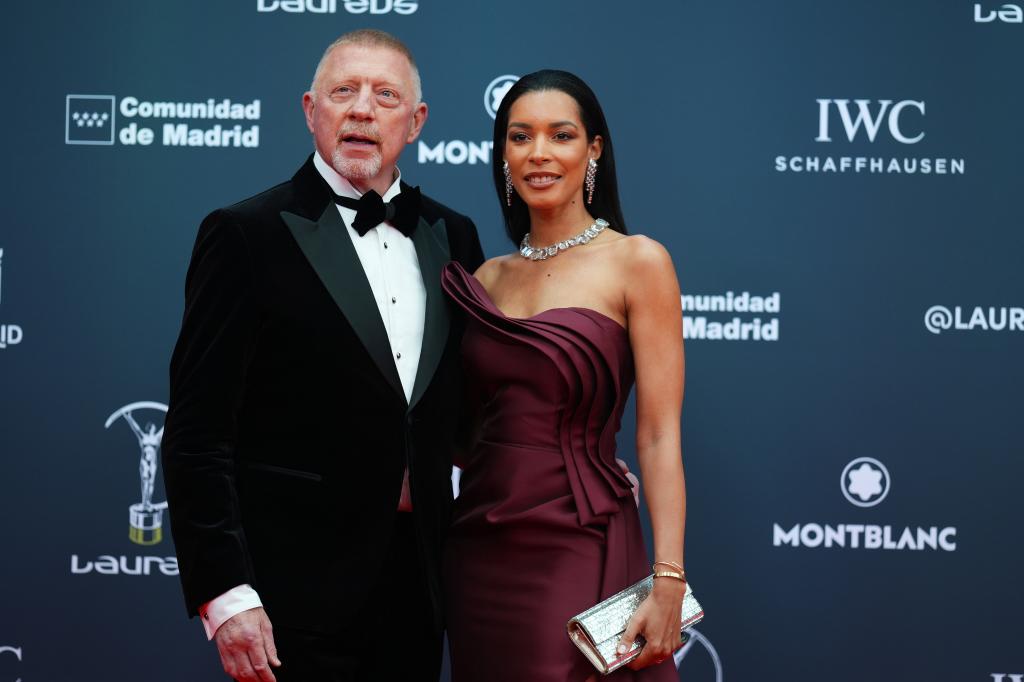 Boris Becker, con su pareja