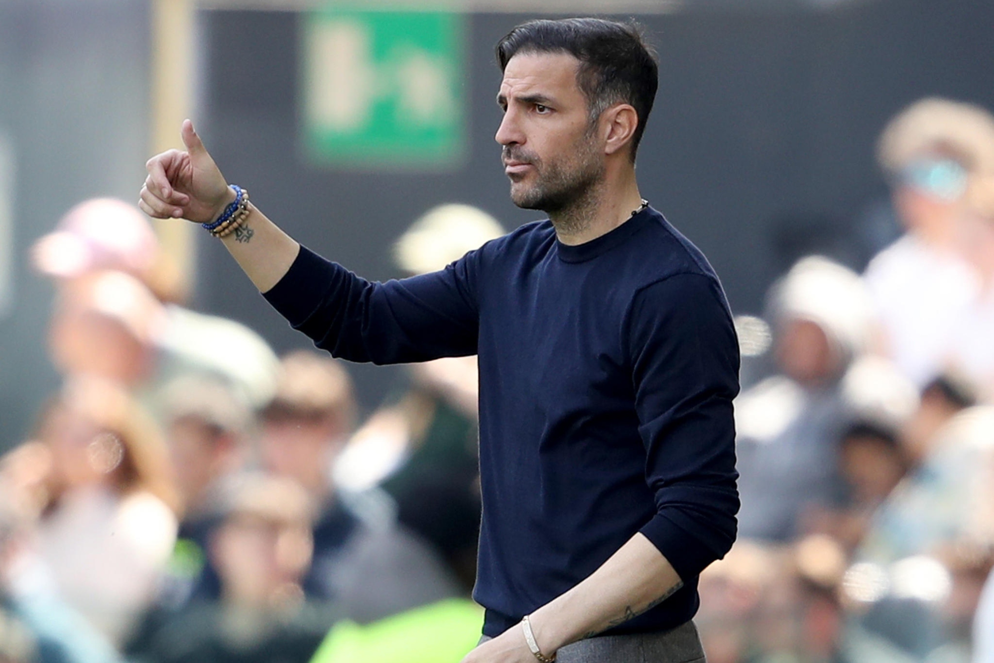 Cesc, en un partido con el Como.