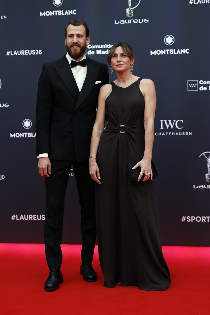 Sergio Rodríguez, con su pareja