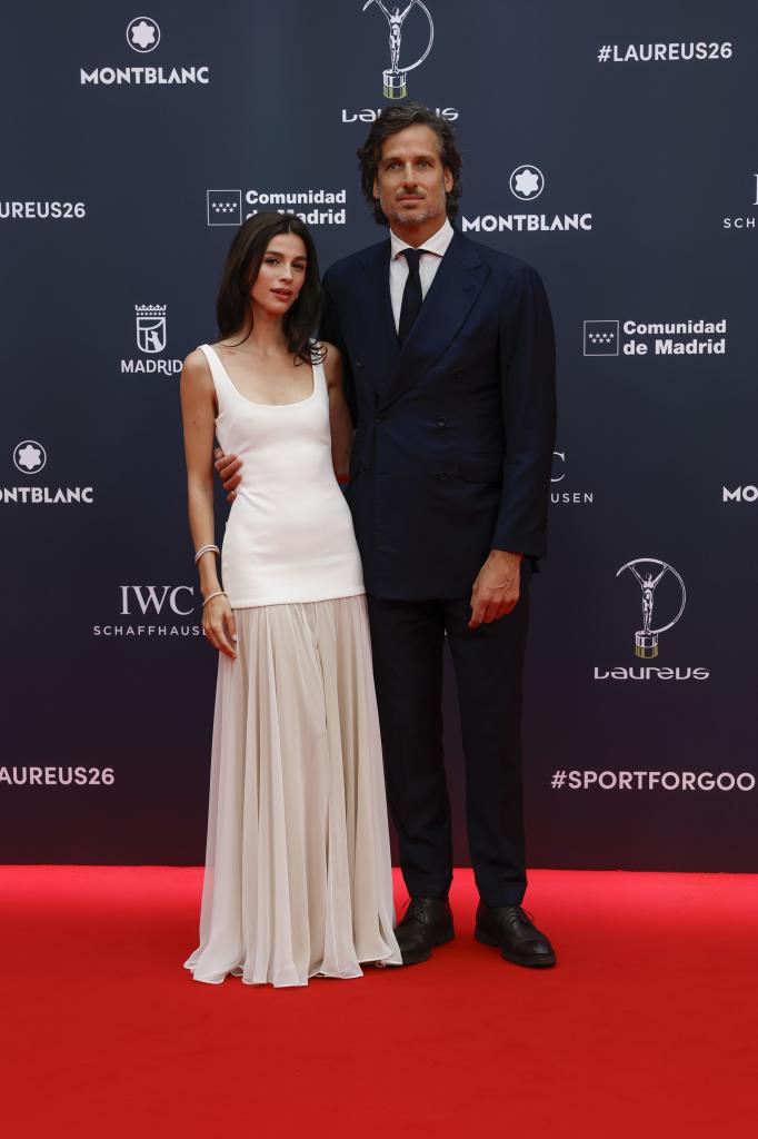 Feliciano López y su esposa, Sandra Gago