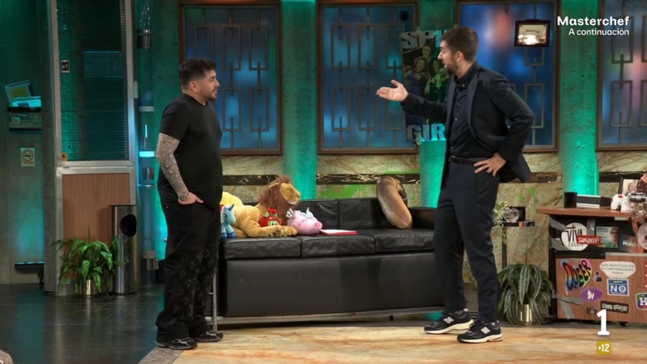 Diego Maradona Jr. y David Broncano, en 