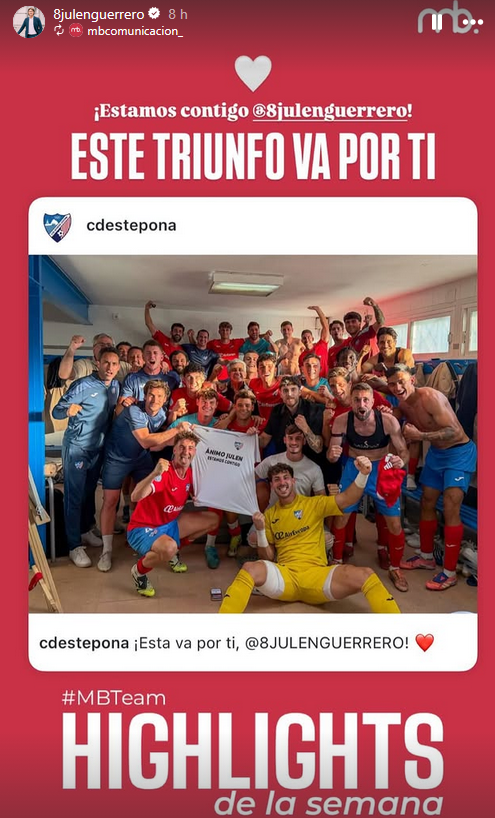 Story de Julen Guerrero