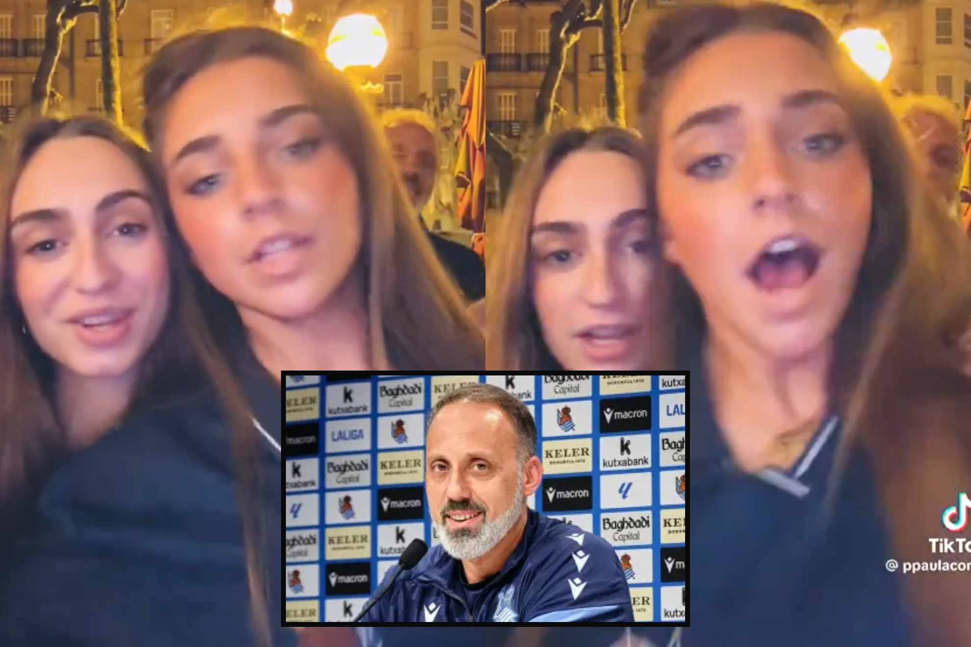 Matarazzo, protagonista de un vídeo inesperado por las calles de San Sebastián: “Pensaba que me iba a robar”