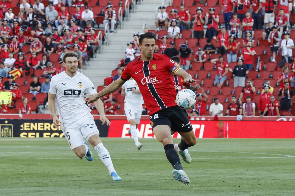 Valjent, en el partido contra el Valencia de la temporada pasada.