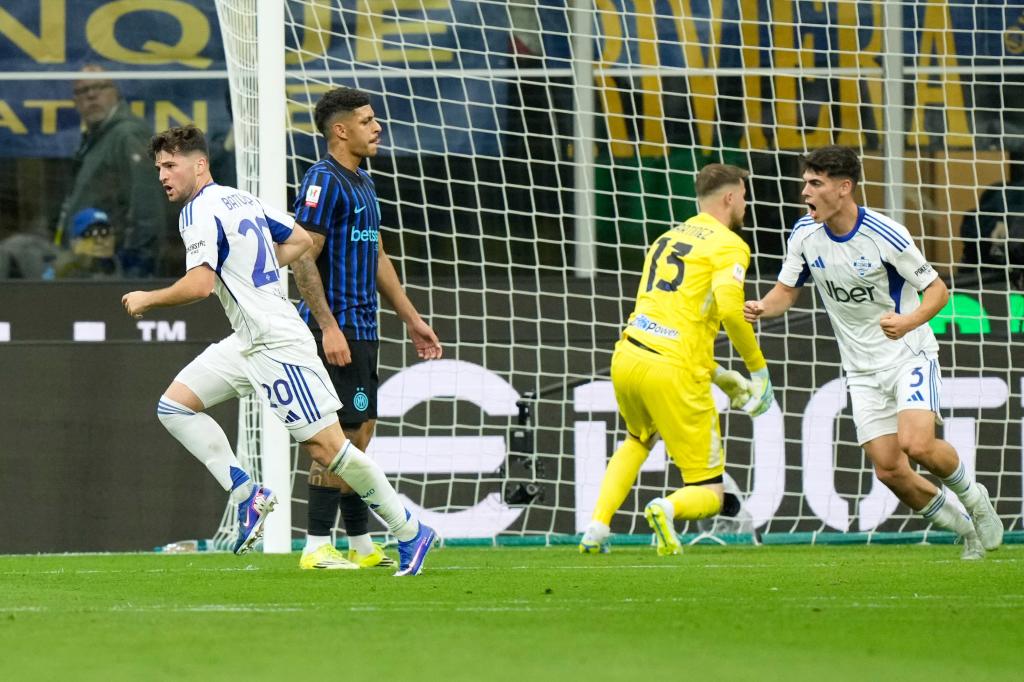 Celebración de Baturina en el 0-1