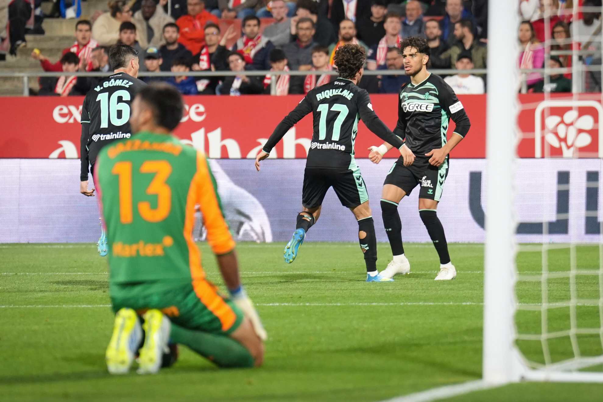 Abde celebra su gol en Montilivi