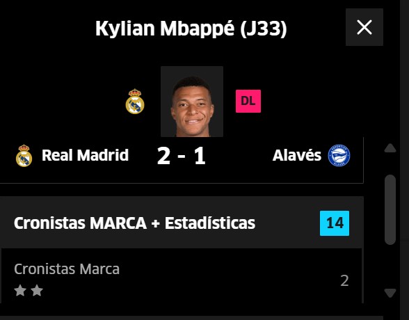 Mbappé saca tres goles a Muriqi en la tabla del Pichichi MARCA.