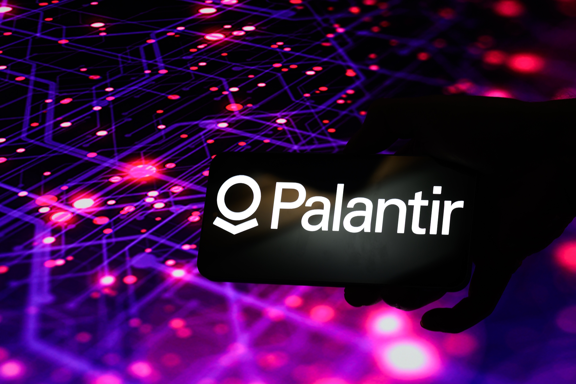 El logo de Palantir.