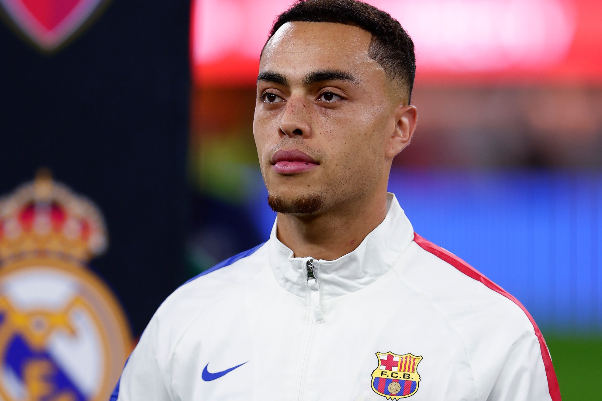 Dest, antes de un partido con el Barcelona en 2023.