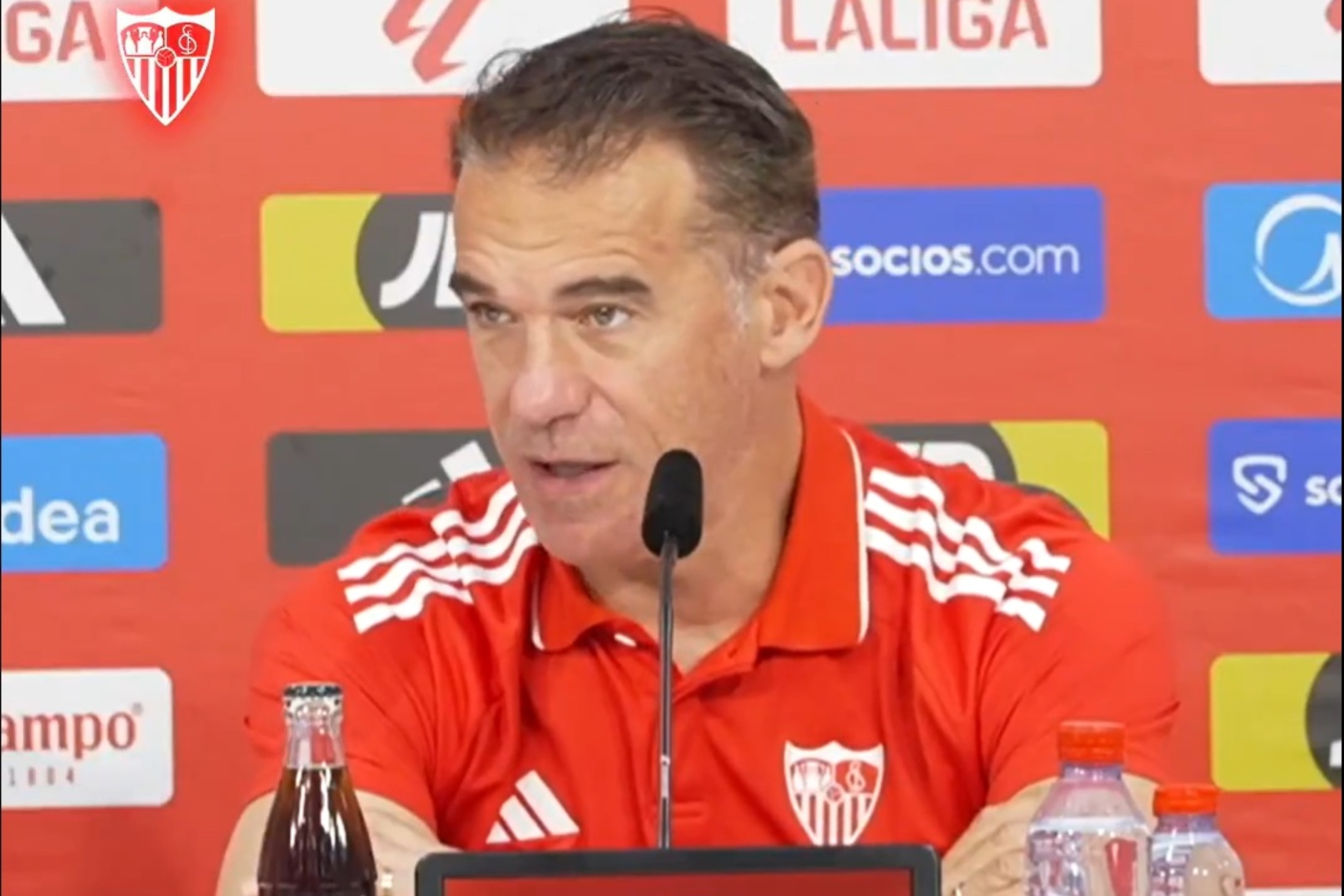 García Plaza, en sala de prensa.