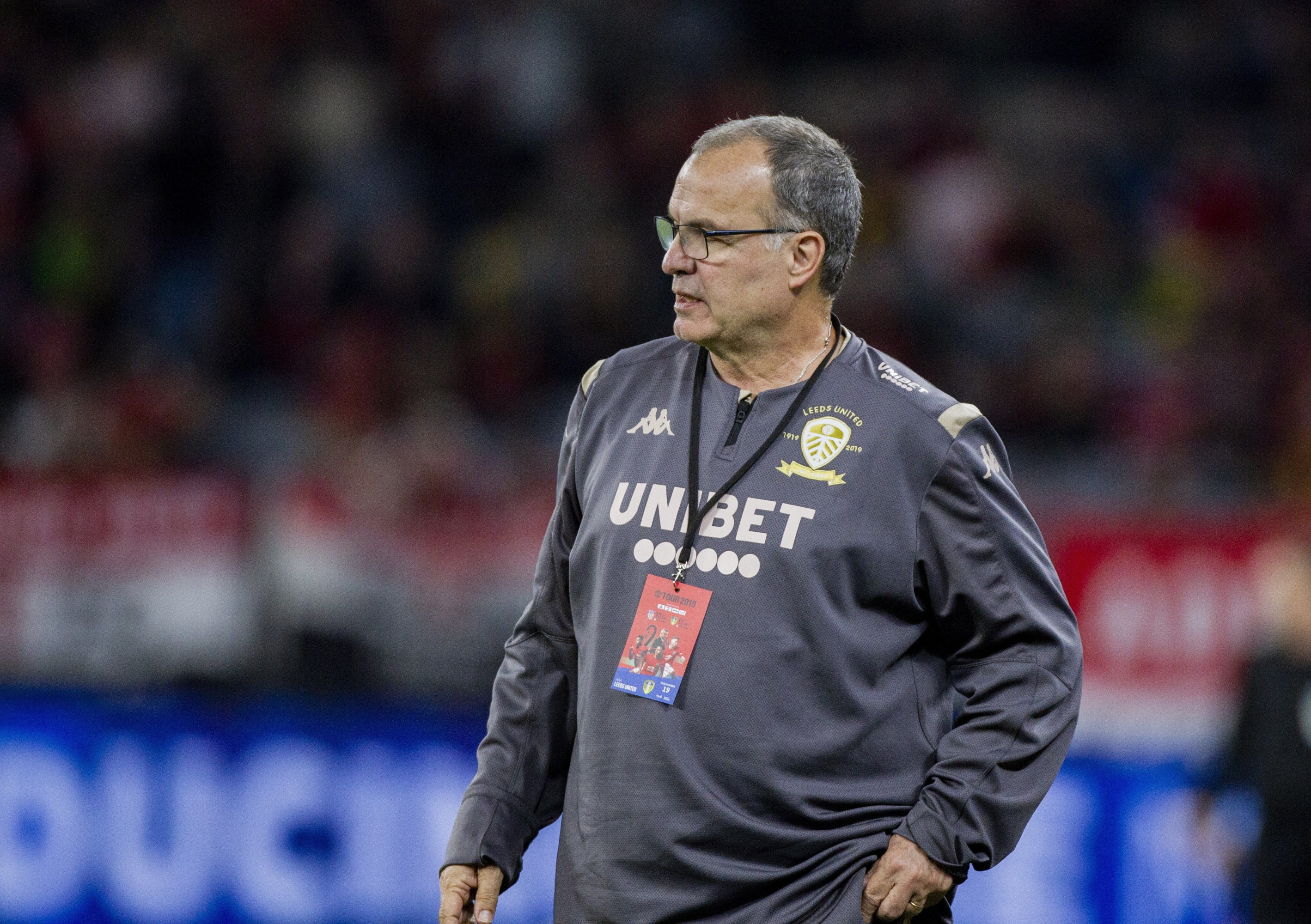Marcelo Bielsa guida il Leeds in una partita di campionato