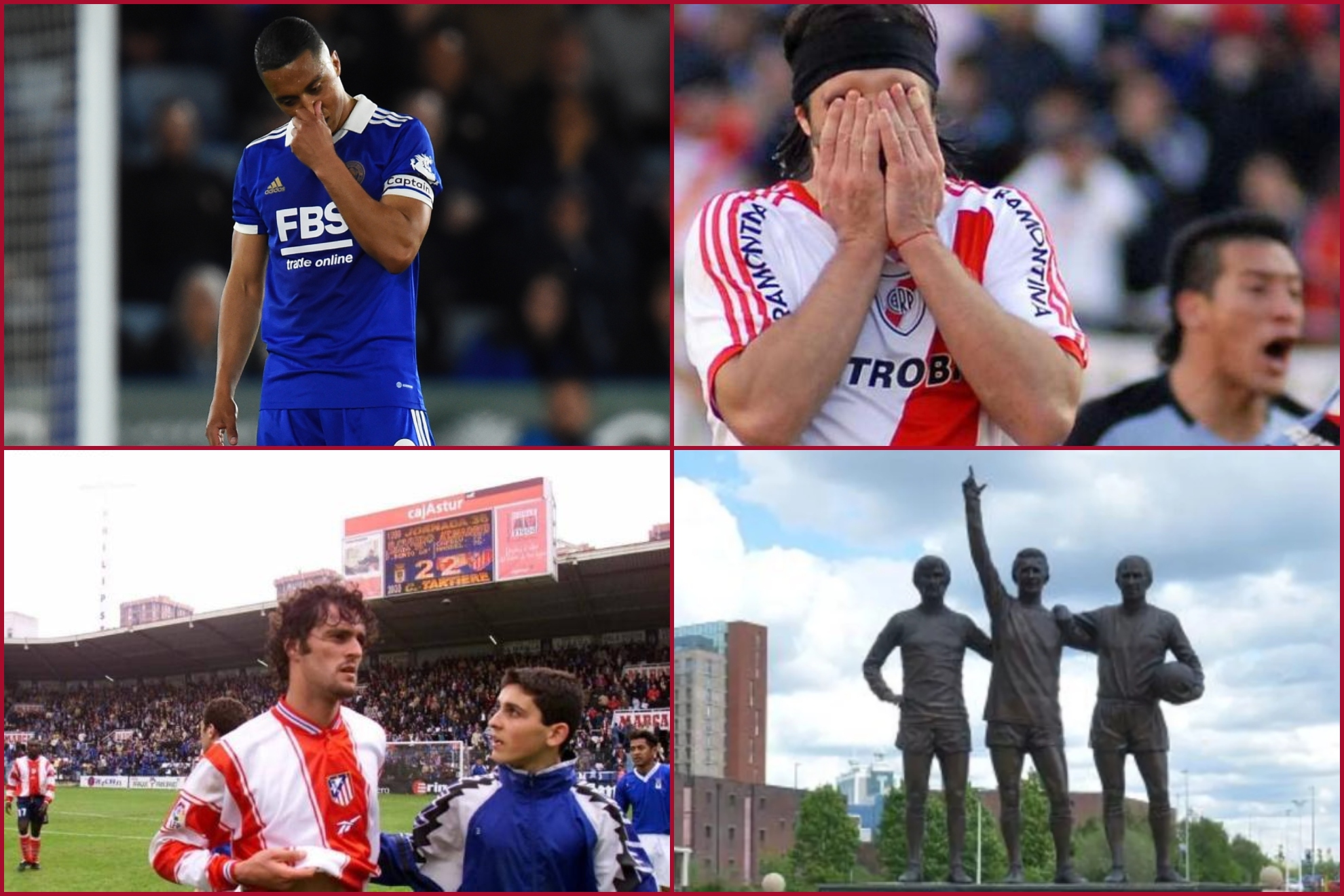 Leicester, River Plate, Atlético de Madrid y Manchester United