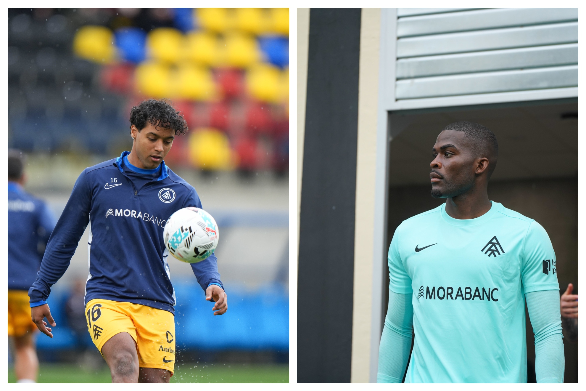 Jastin García y Jesús Owono, durante esta temporada