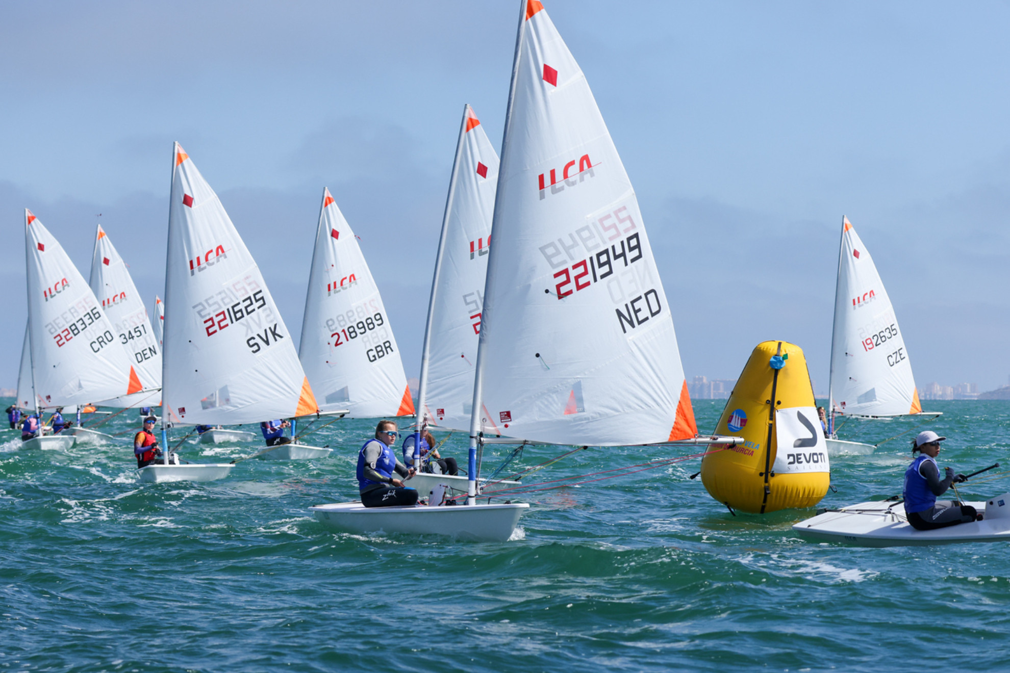 El Europeo de ILCA 4 celebrado en el Mar Menor.