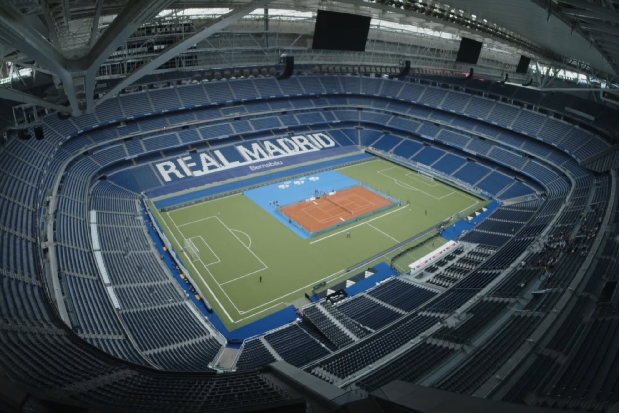 La pista del Bernabéu.