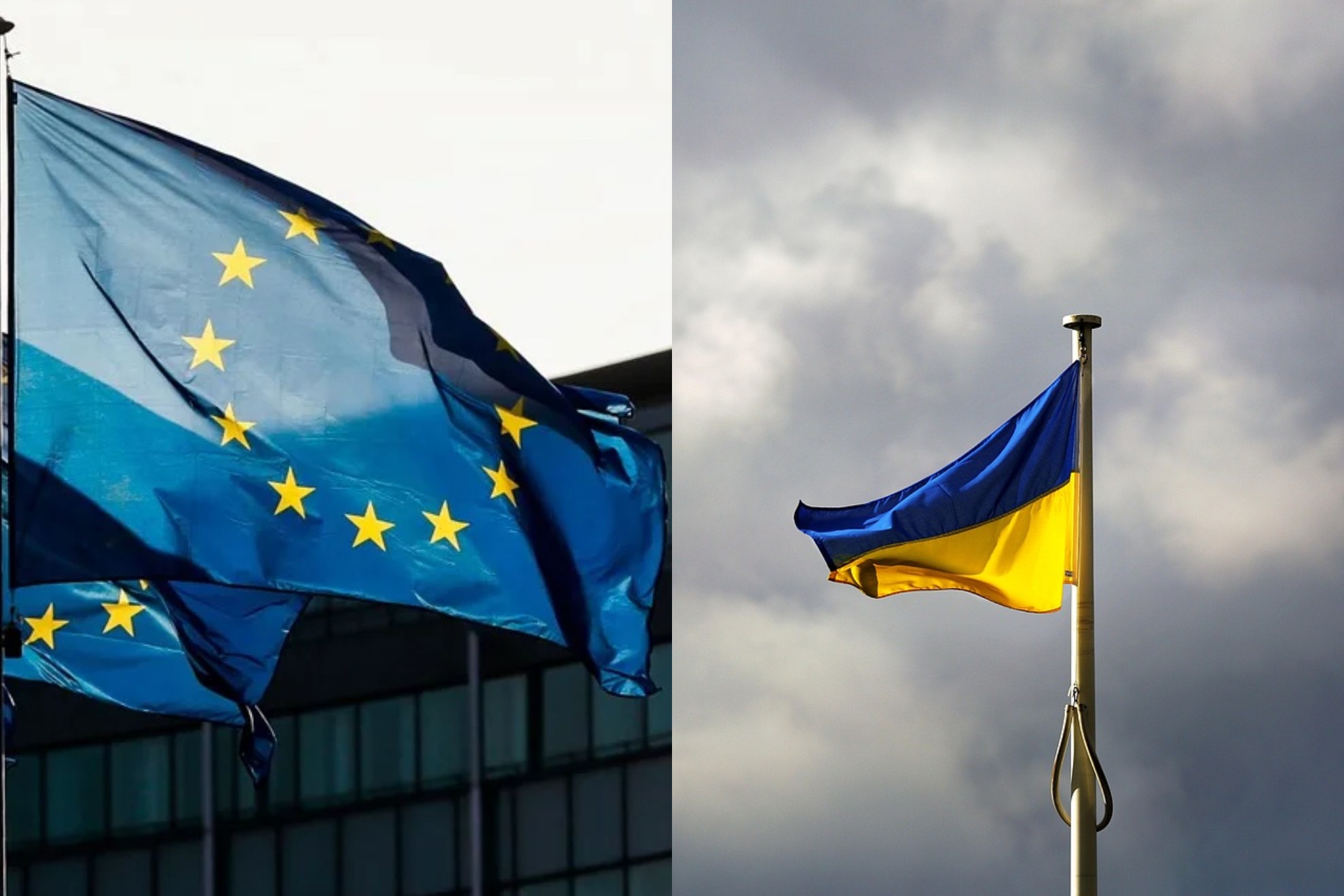 UE y Ucrania.