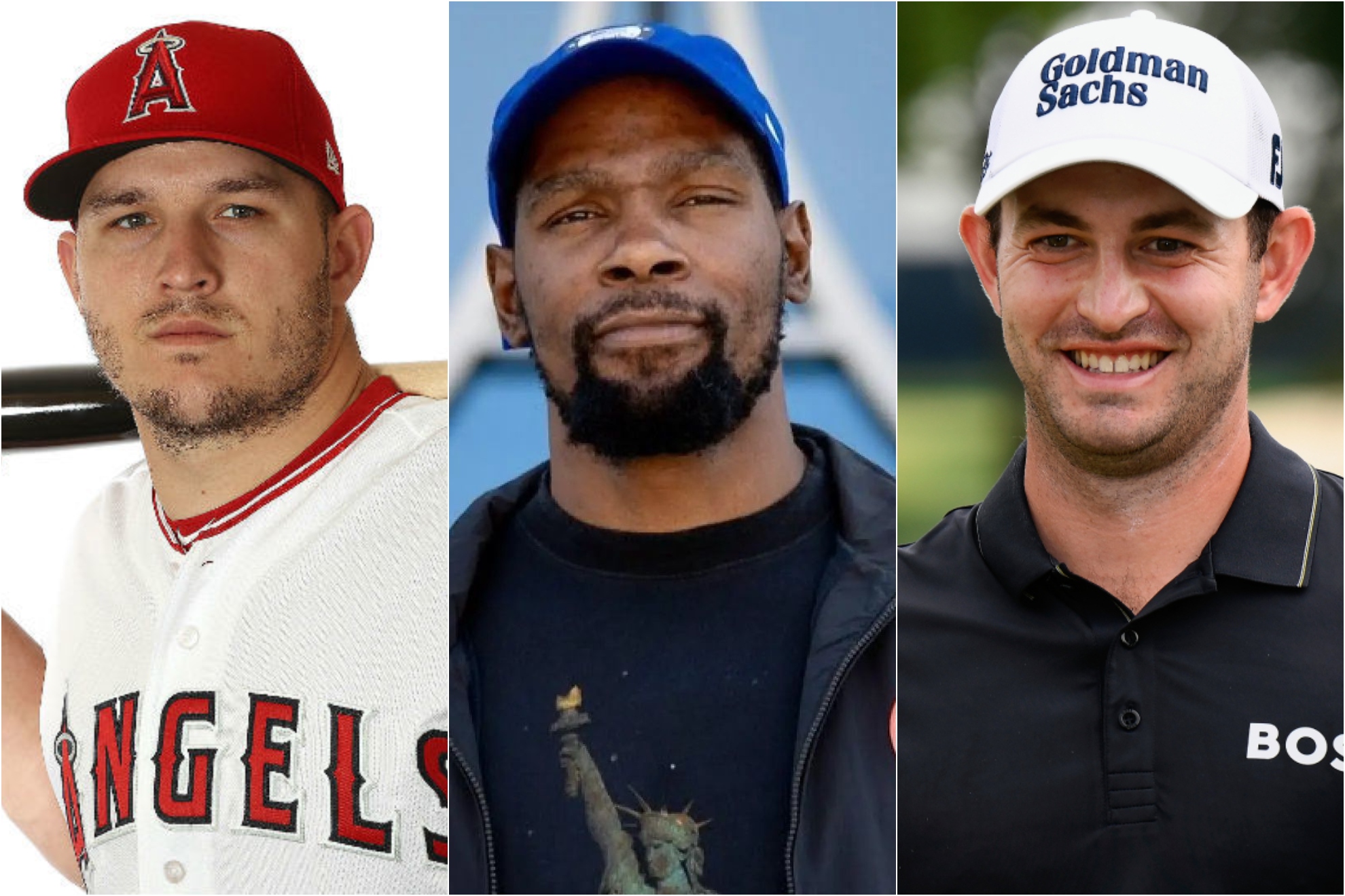 Mike Trout y Kevin Durant  Patrick Cantlay